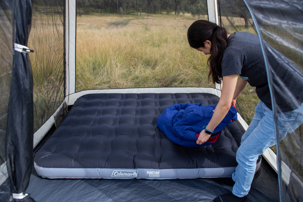 Coleman™ All Terrain Queen Air Mattress, Single Height, Coil Construction, Puncture Guard Bonded Fabric