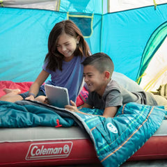Coleman 10°C Temp Rating Youth Sleeping Bag, Glow in the Dark