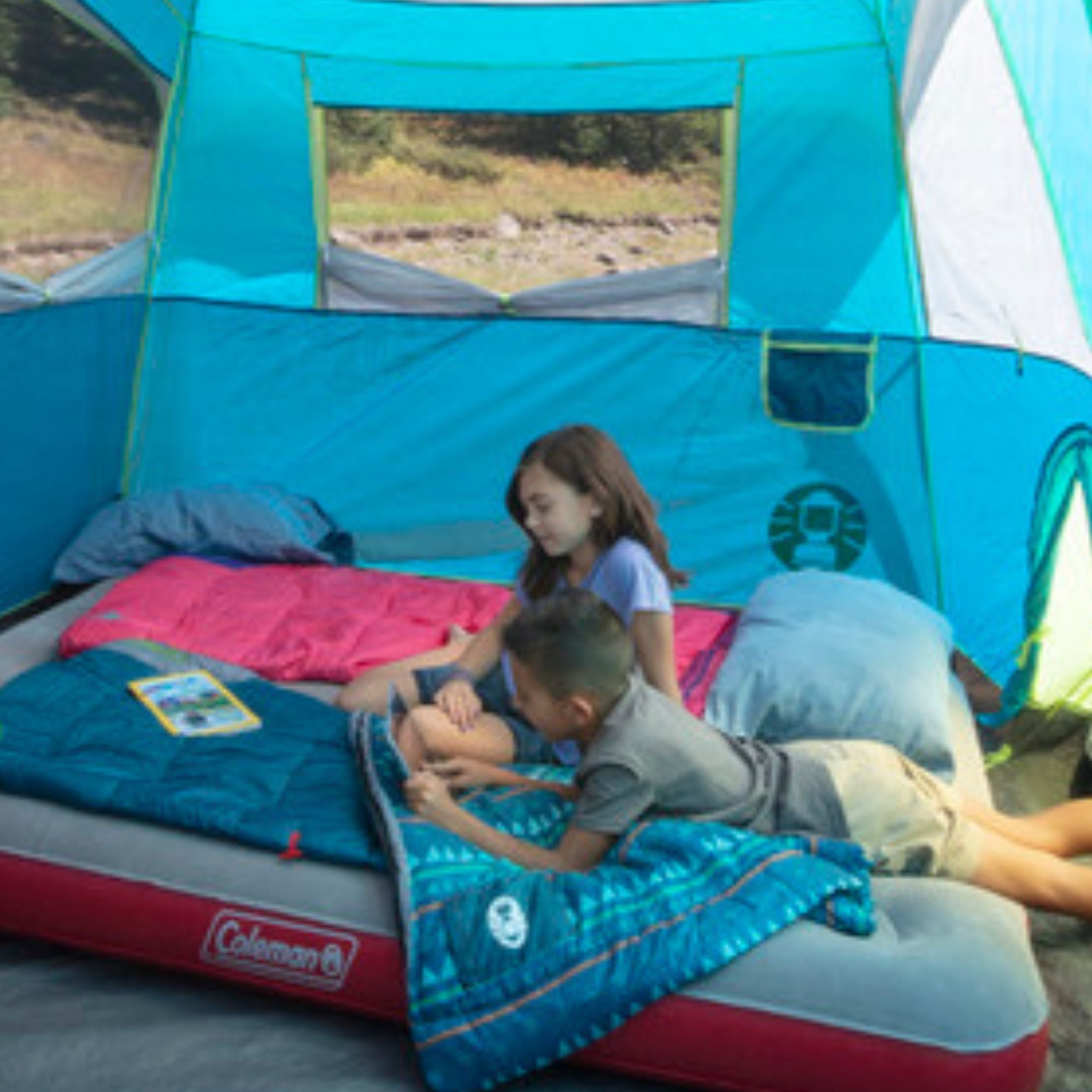 Coleman 10°C Temp Rating Youth Sleeping Bag, Glow in the Dark