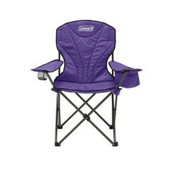 Coleman Quad Queen Size Cooler Arm Camp Chair - Purple