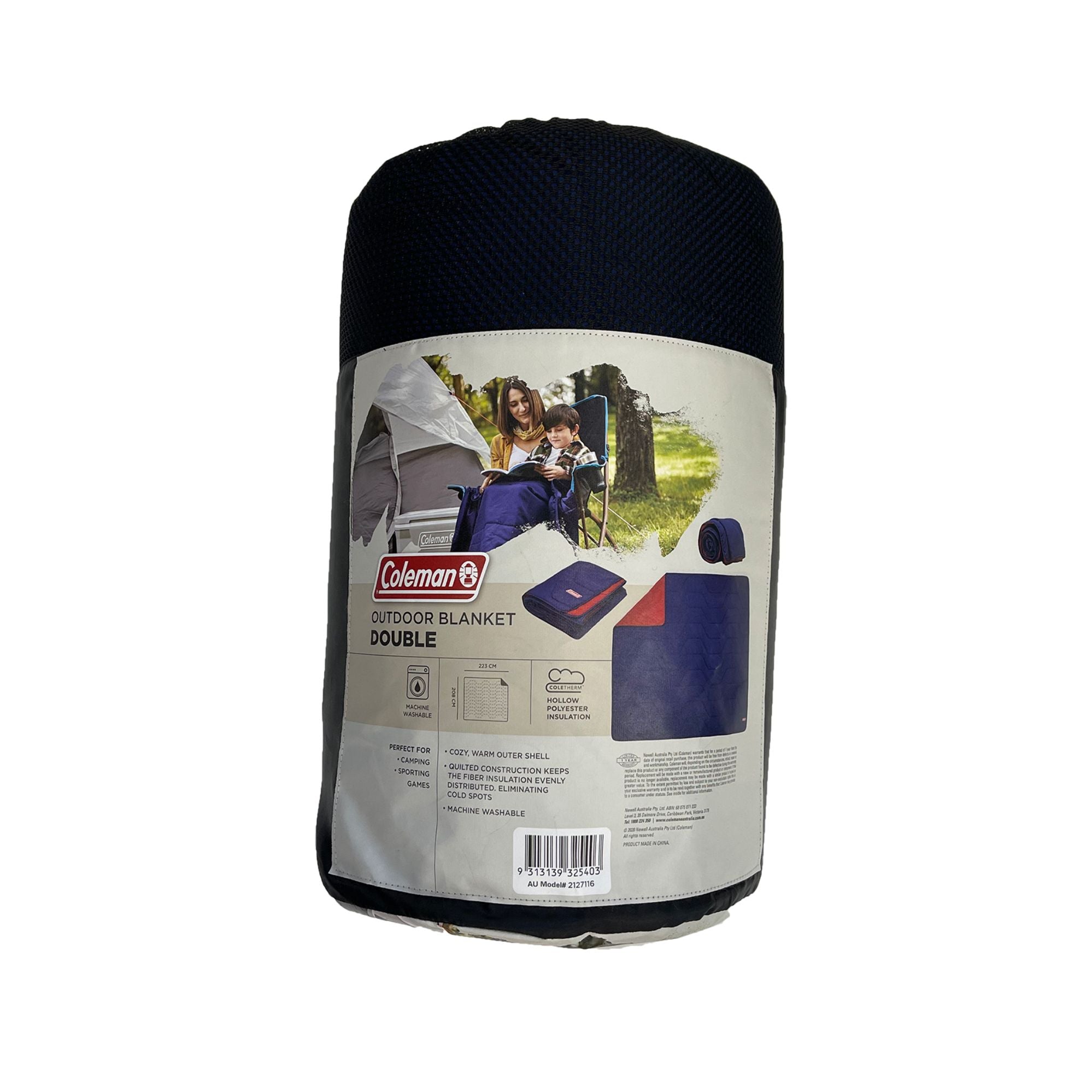 Coleman 5°C Sleeping Bag Plush Double Blanket, Coletherm™, Quilt Construction, 215 x 100 cm