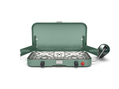 Coleman Cascade™ 222 2-Burner Camping Stove, 22000 BTUs, Portable, Easy to Clean, Improved Control, Wind Guards