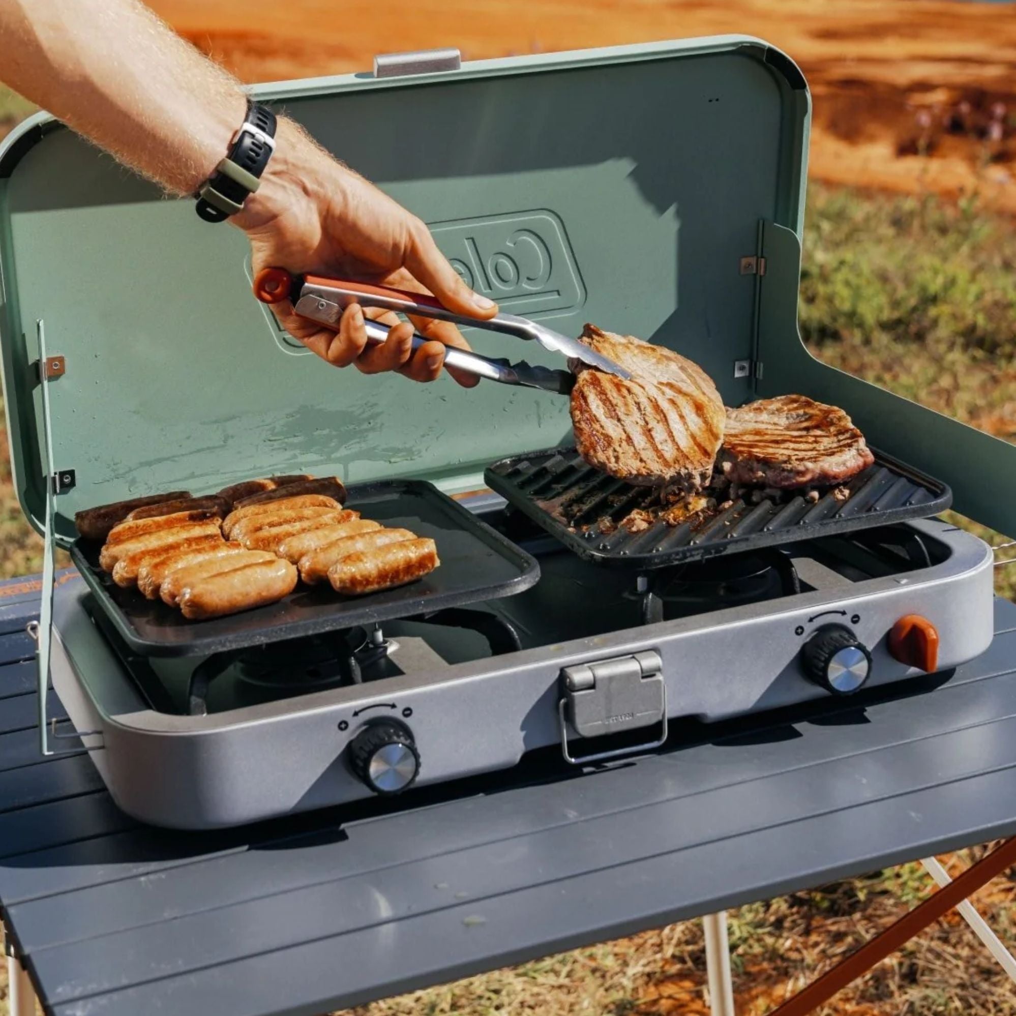 Coleman 2pc Cascade Stove Grill & Griddle Accessory