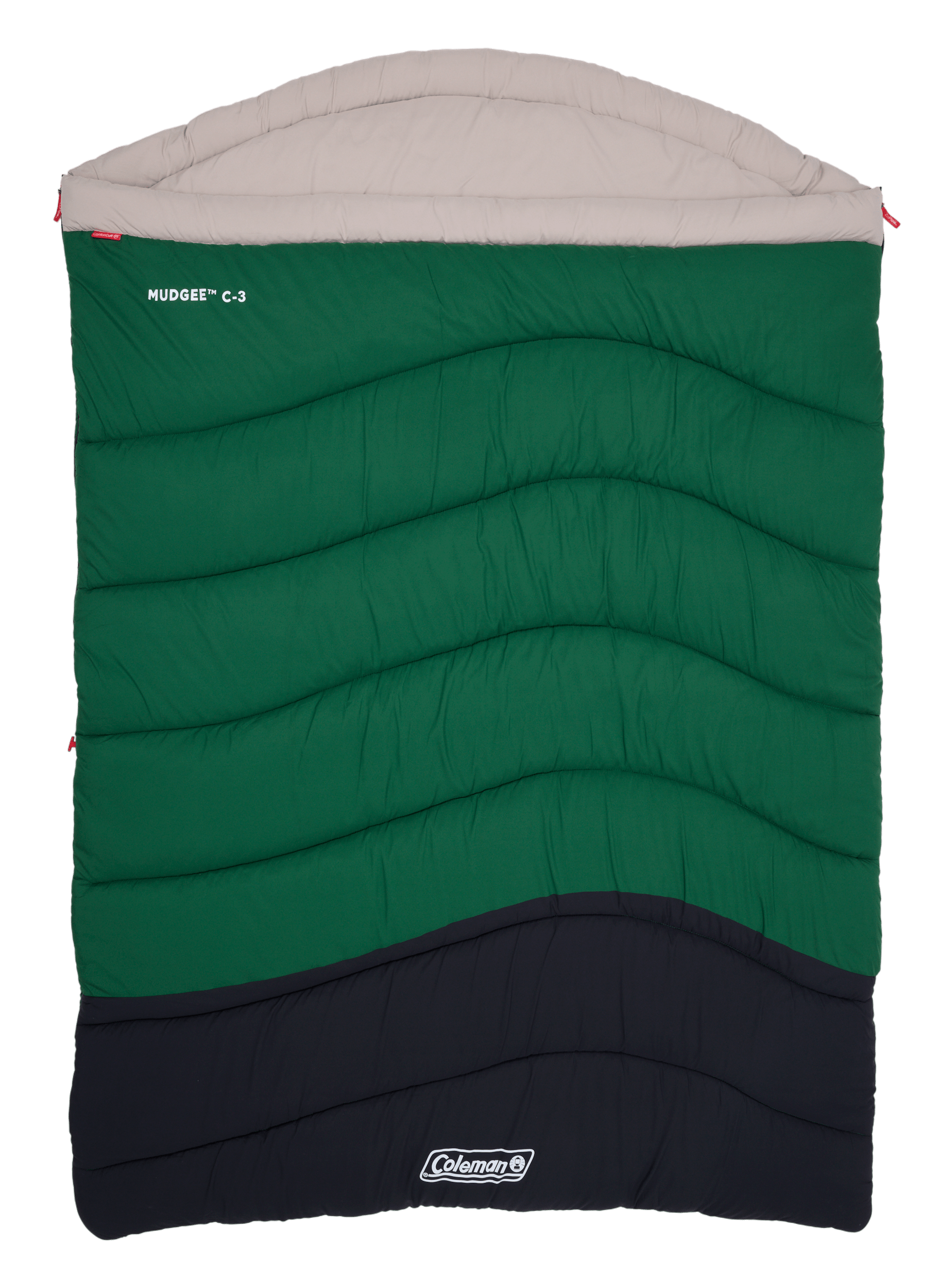 Coleman Mudgee C-3 Warm Hooded Double Sleeping Bag, -3°C Rated