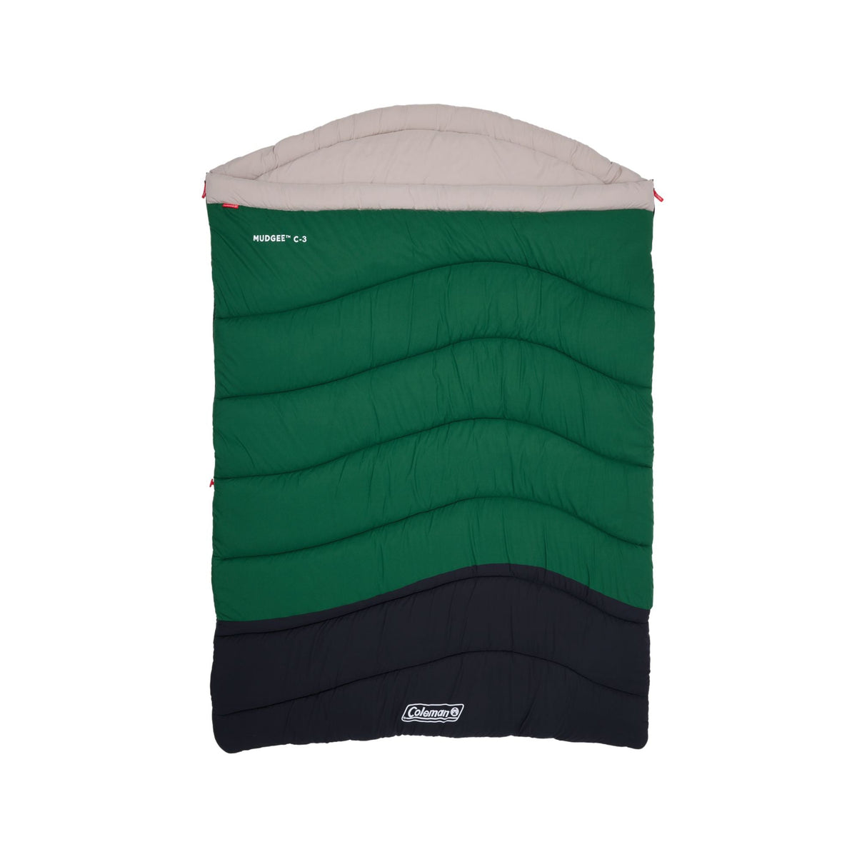 Coleman Mudgee C-3 Warm Hooded Double Sleeping Bag, -3°C Rated