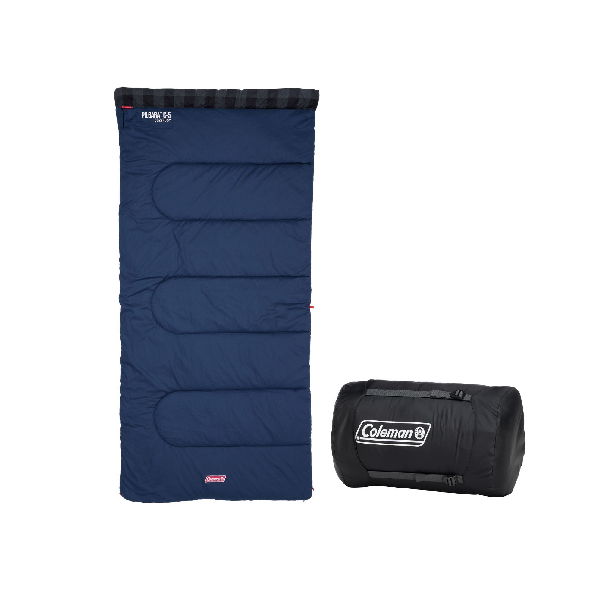 Coleman Pilbara -5C Tall Warm Blue Sleeping Bag, -5°C Rated
