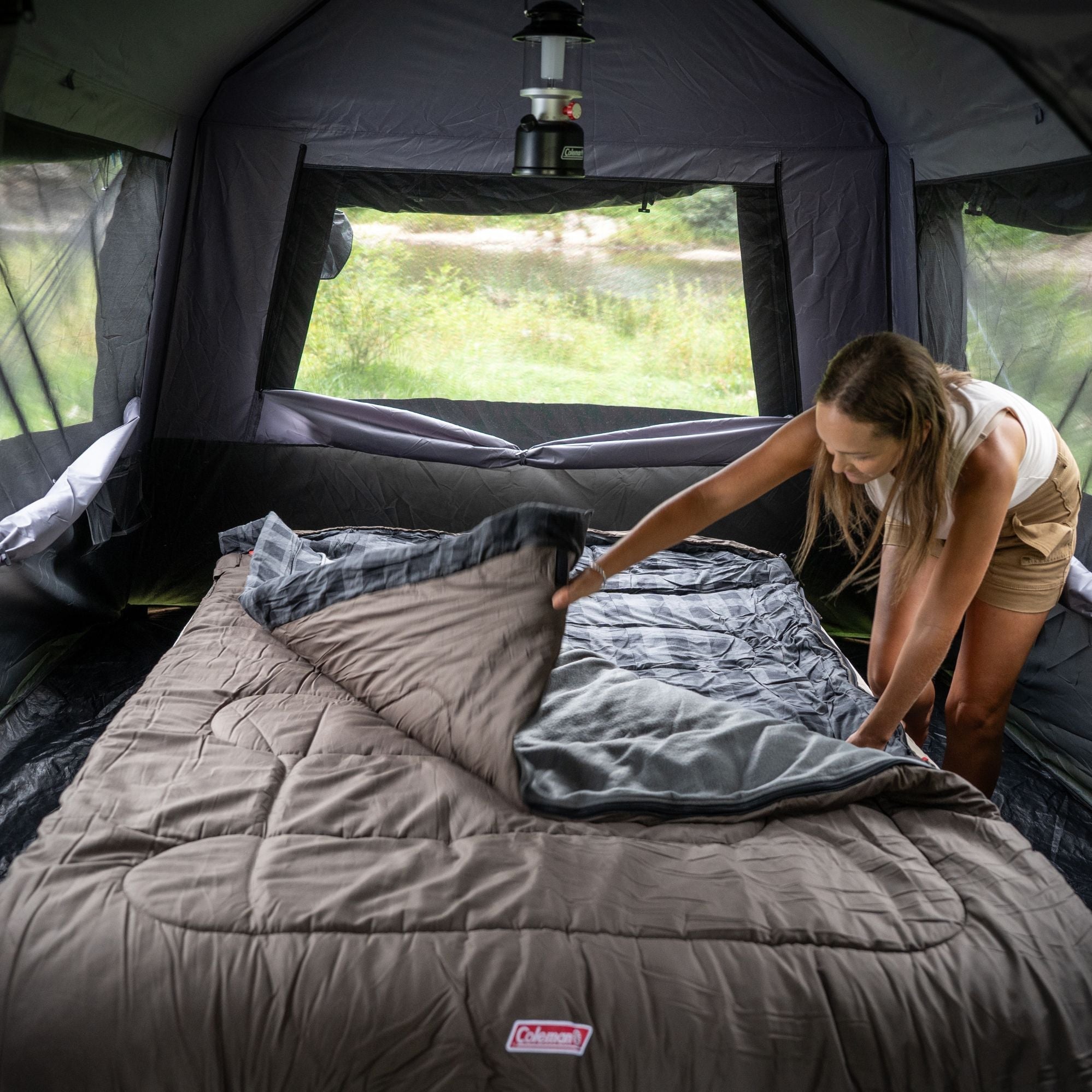 Coleman Pilbara C-7 Double Wide Hooded Sleeping Bag, -7°C Rated