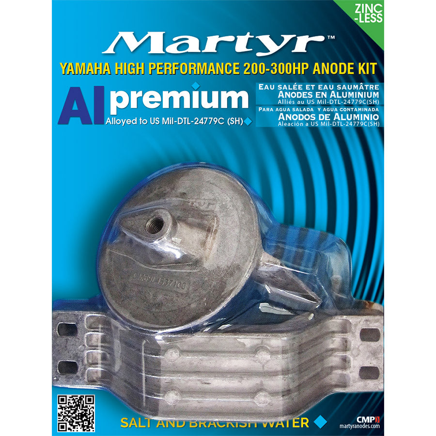 Martyr Aluminium Anode Kit Yamaha 200-300HP CMYHP200300KITA