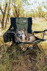 Coleman™ Quad Fold Event Swagger Chair, Extra Wide, Drink Holder, Carry Bag with Handle