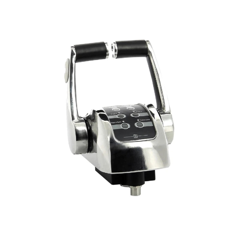 VETUS Control lever, stainless steel (AISI 316), for 2 engines, with trim control EC4HT2