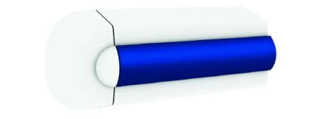 VETUS Set end pieces white for rubrail type TRAP60 ETRAP60W