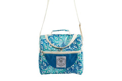 Good Vibes™ Lunch Cooler Companion, Removable Shoulder Strap, Zipped Storage Pocket - Peacock Paradise