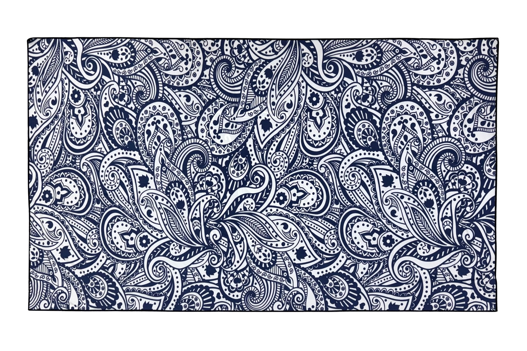 Tahitian Blue 160cm Microfibre Beach Towel with Storage Bag , Sand-Resistant, Eco Friendly, Double Sided