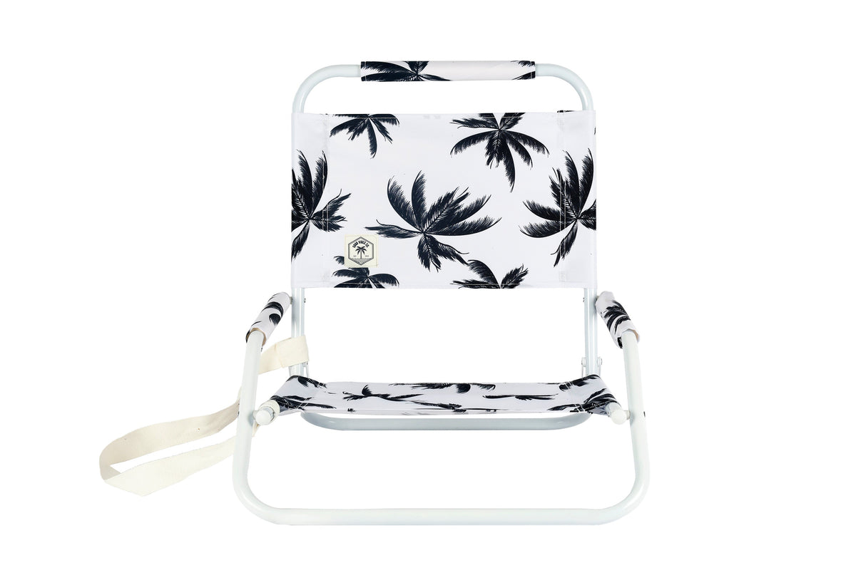 Havana Foldable Beach Chair with Carry Strap, Lightweight & Portable, High Back, Powder Coated Frame