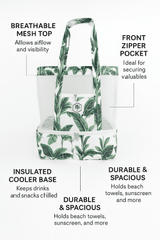 Botanical Beach Cooler 2 In 1 Bag
