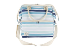 Ocean Tide Premium Insulated Picnic Cooler Bag, Carry Handles, 2 Separate Compartments, Holds 24+ Cans