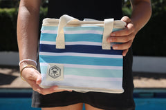 Ocean Tide Premium Insulated Lunch Bag, Carry Handles, Zippered Closure
