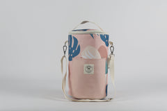 Good Vibes™ Insulated Barrel Cooler Bag with Shoulder Strap - Blush Palm