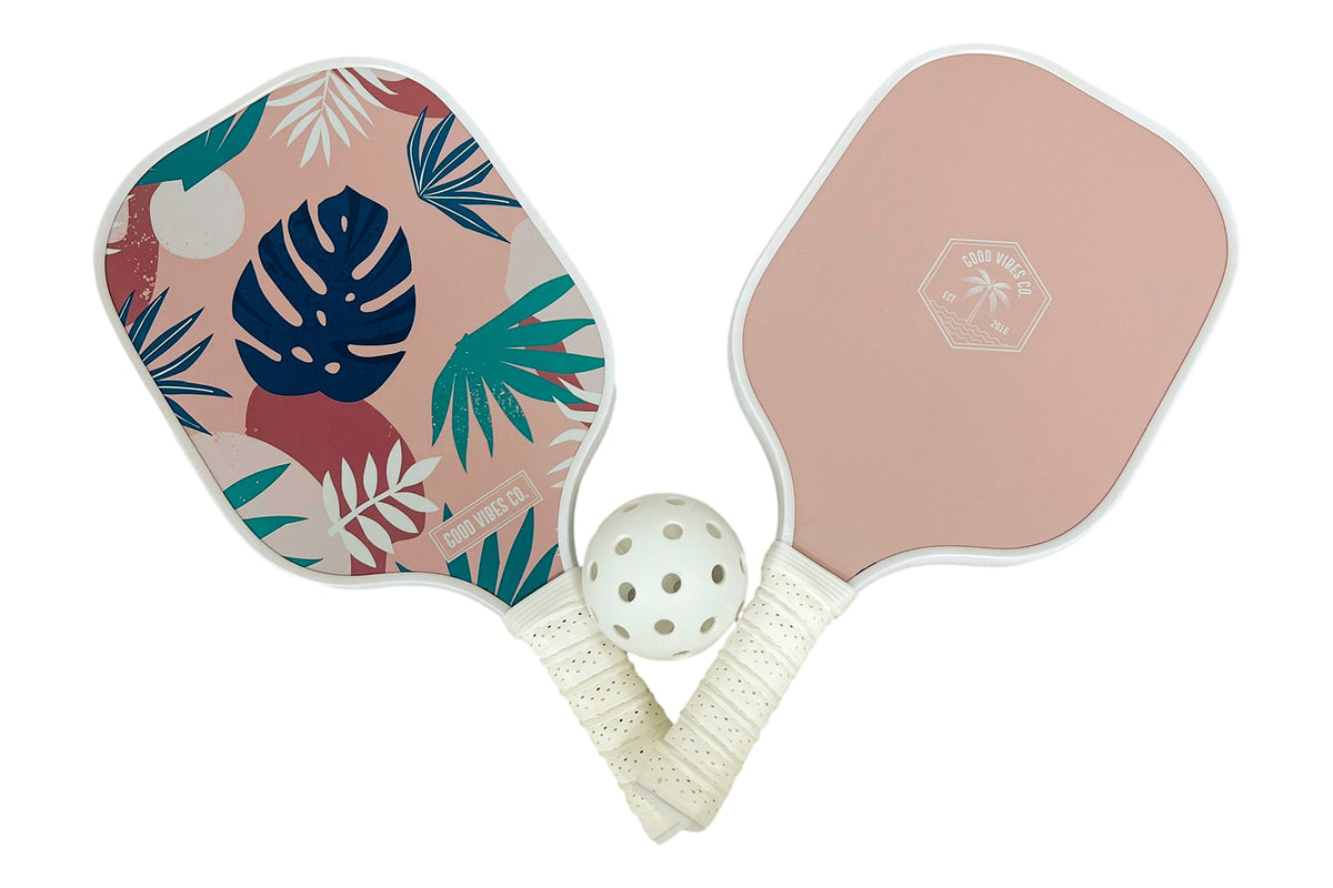 Blush Palm 4pc Carbon Fibre Pickleball Outdoor Game Set with Carry Bag