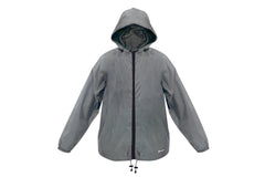 Compact Away Unisex Rain Jacket Small - Grey