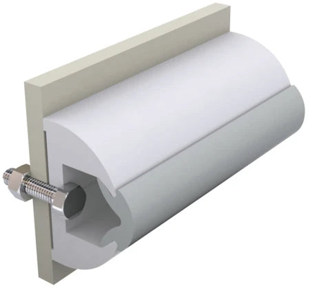 VETUS Vinyl rubbing strake, white, HARO 60 x 35 mm, coil of 20 m, (price per m) HARO60W