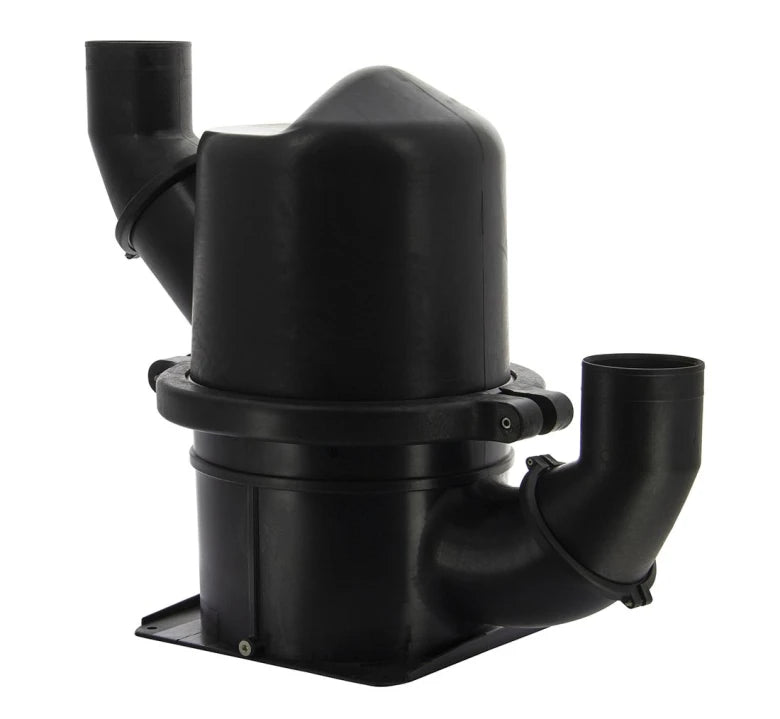 VETUS NAVIDURIN®LLOYDS approved, Black high performance waterlock/muffler type HPW152, 152 mm rotating inlet and outlet HPW152