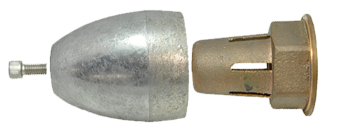CDZPN-A 3/4″ shaft Propeller Nut Zinc Anode