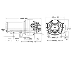 Pump Hotshot HD5 Washdown 70psi 12v