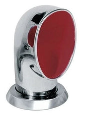 VETUS Cowl ventilator Ø 75 mm ID, type Jerry, Stainless Steel AISI 316, with red interior (incl. ring and nut) JER316R