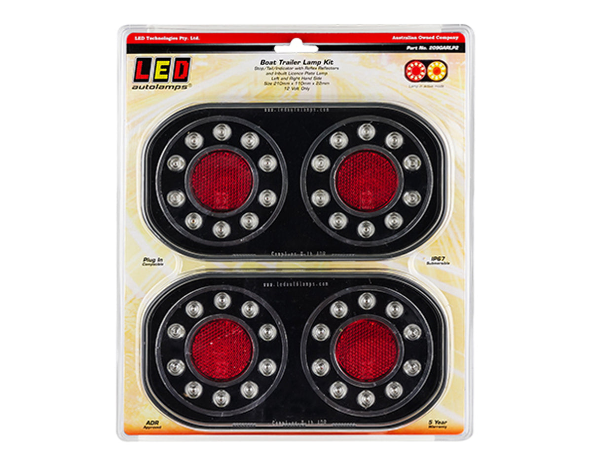 Trailer Light LED 209 Series Twin Pk 8m Cable