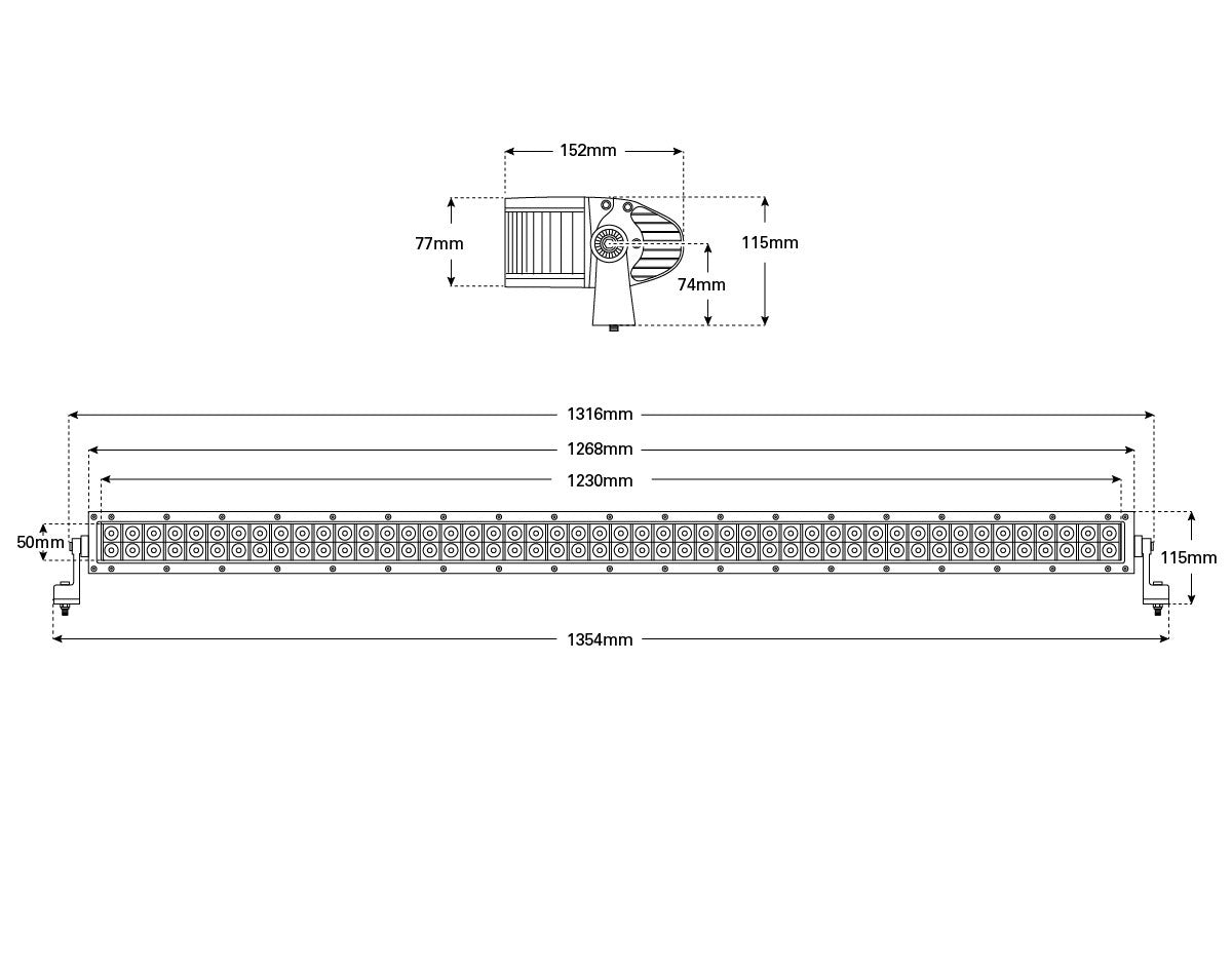 LED Light Bar 50 Curved NEW