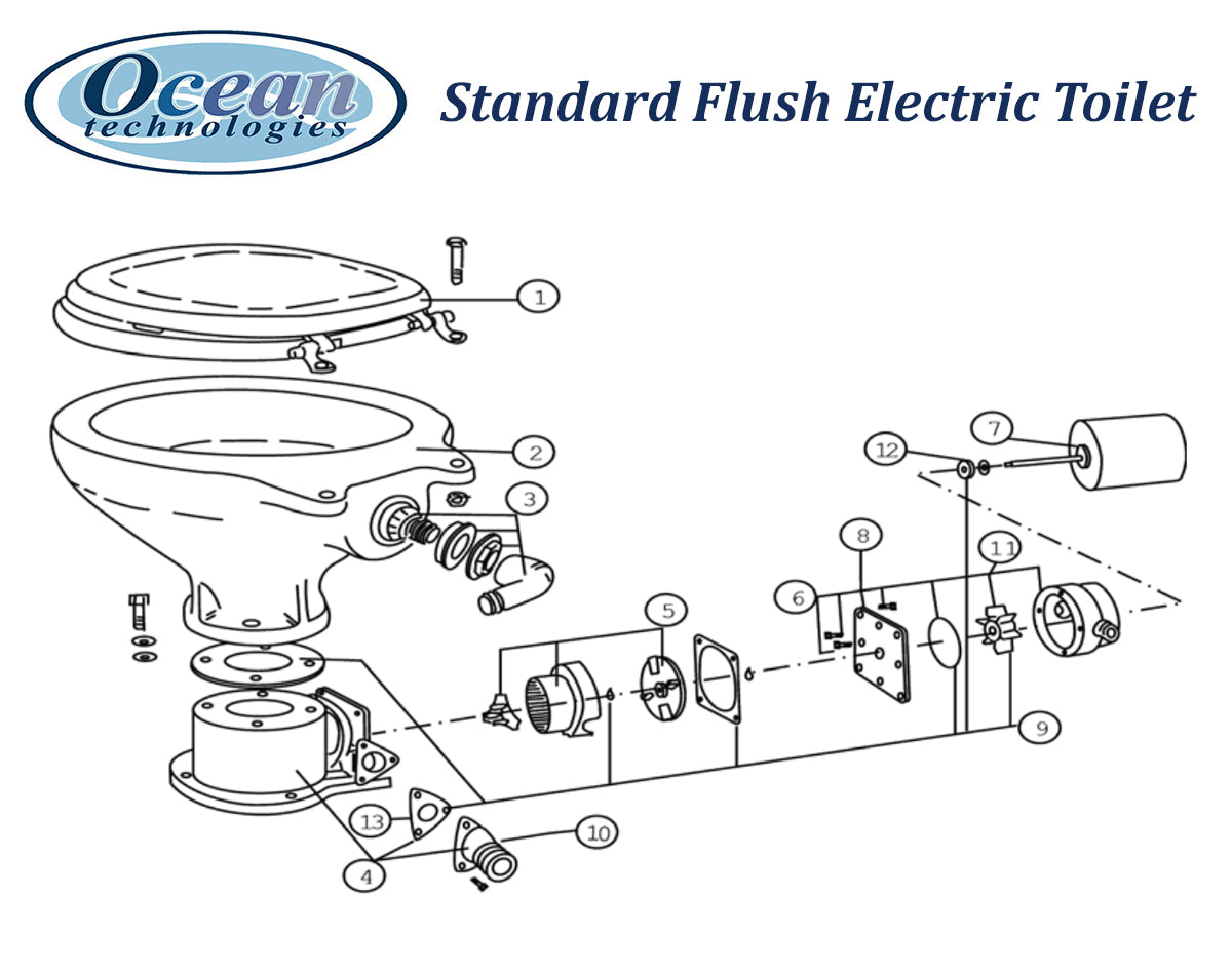 Pump Elect 12V Flange Bowl