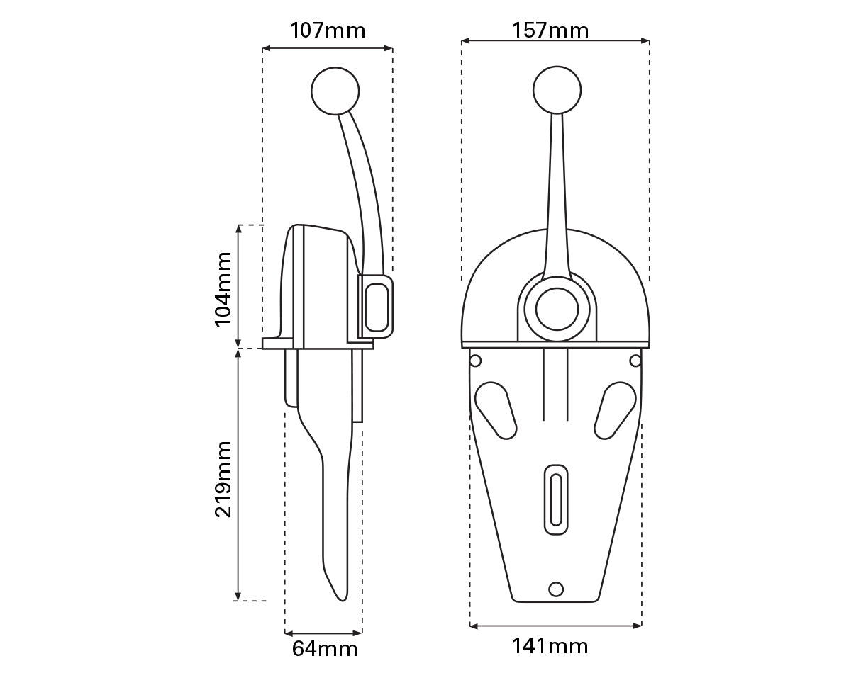 Control Top Mnt B103 Sgle Lvr