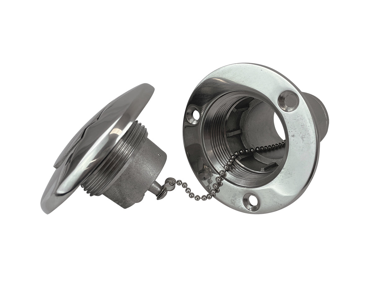 Deck Filler Lockable w/Key S/S Fuel 38/50mm