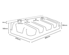 Fuel Tank 50ltr with Cap & Gauge