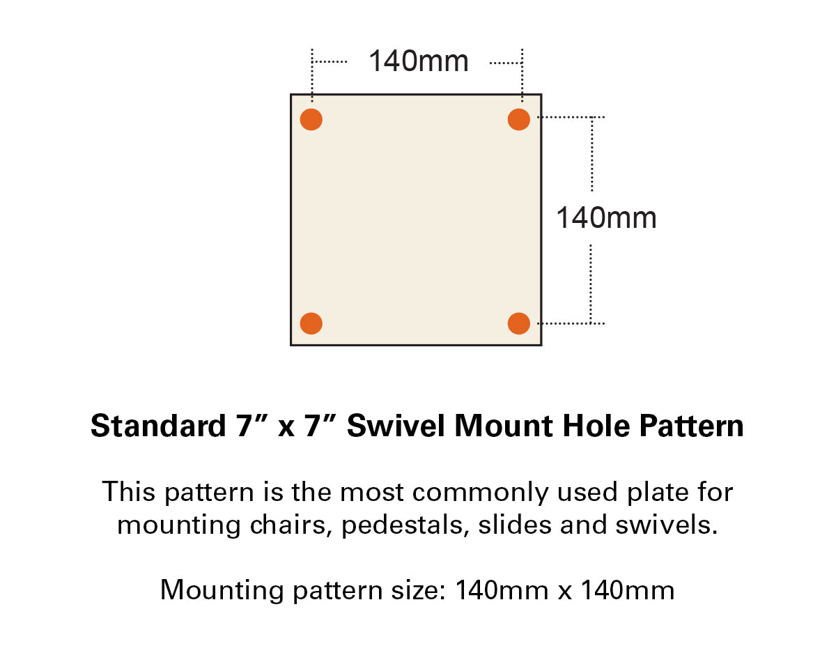 Seat Moulded with Light-Gry/Dk-Gry Cushion