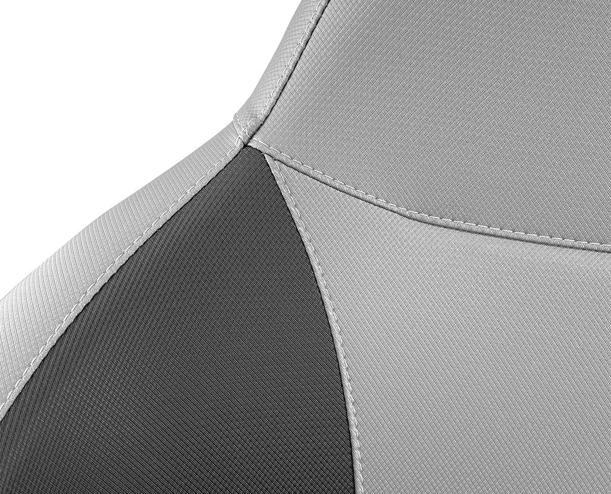 Seat H99 Dbl Flip-Up DustyGry/Black