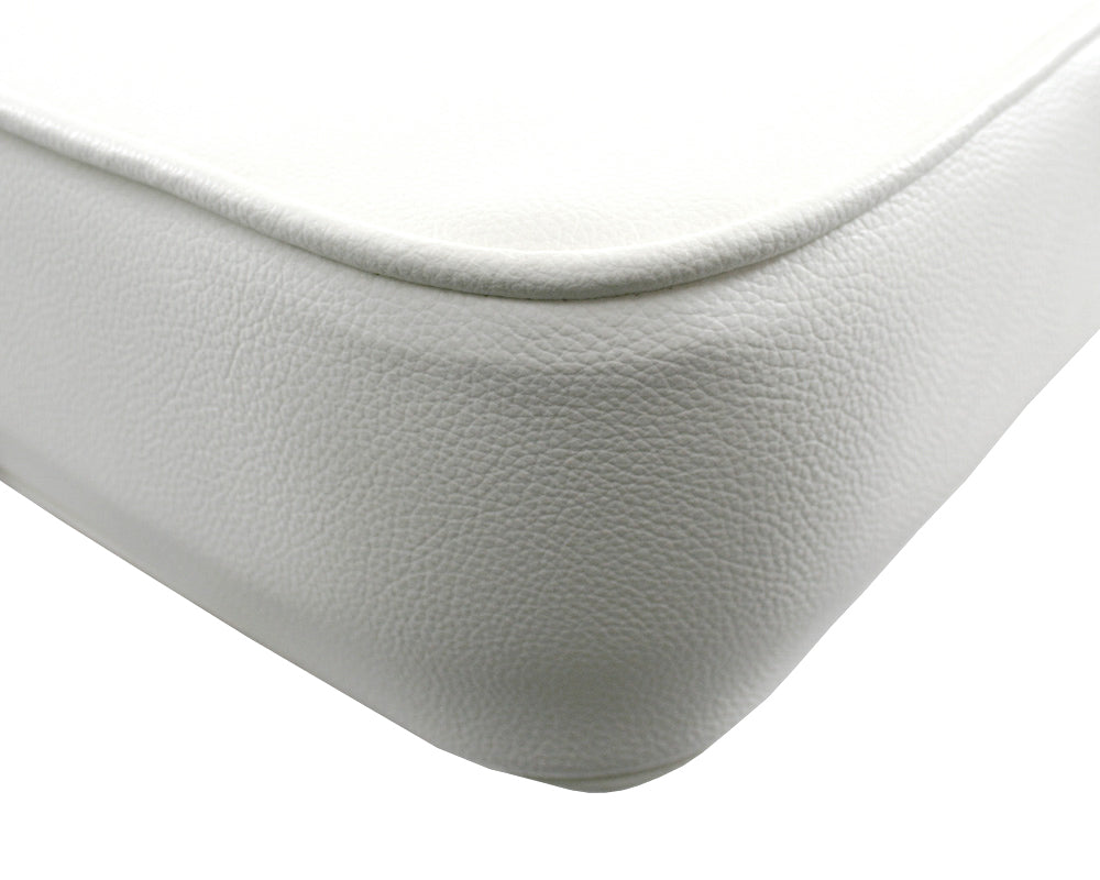 Seat Jump Seat Flip-Up w/Polished Hinge White