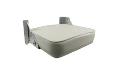 Seat Jump Seat Flip-Up w/Polished Hinge White
