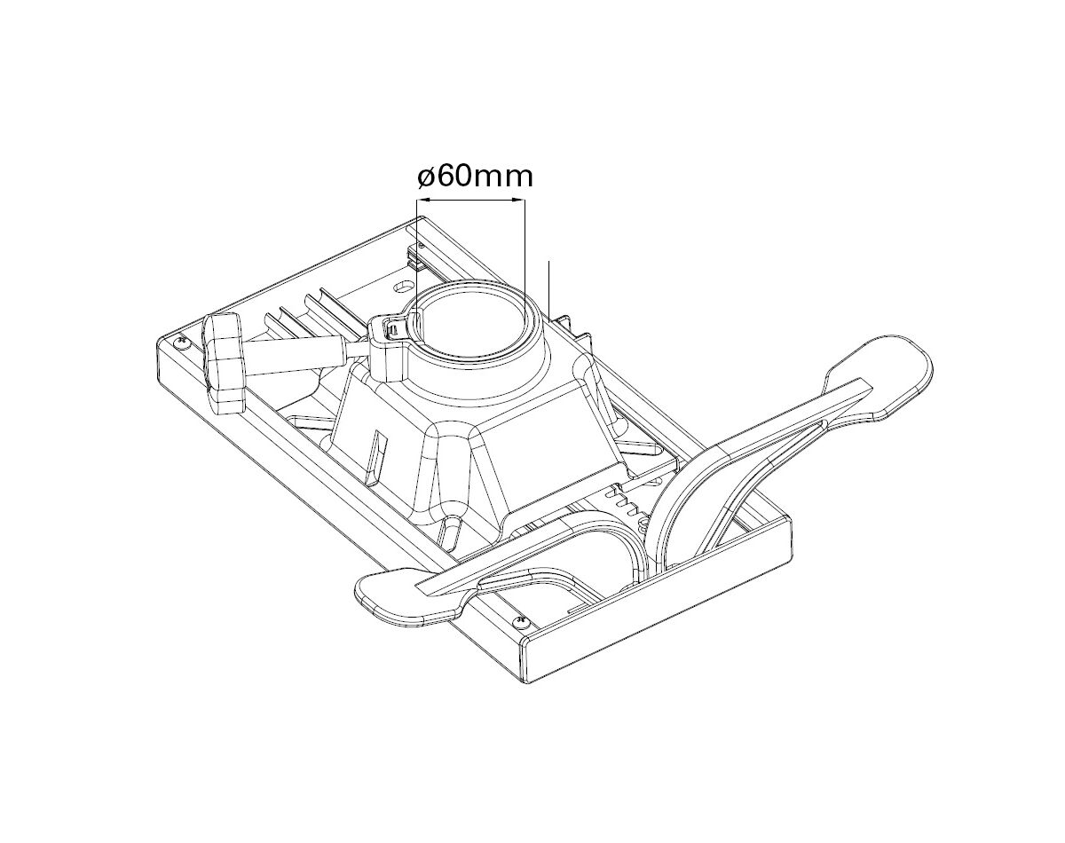 Seat Swivel & Slide Top with Height Adj 60mm