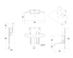 Shockwave Bulkhead Mnt Adj Footrest