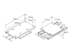 Seat Slide Quick Mnt L/Profle Fnt Handle