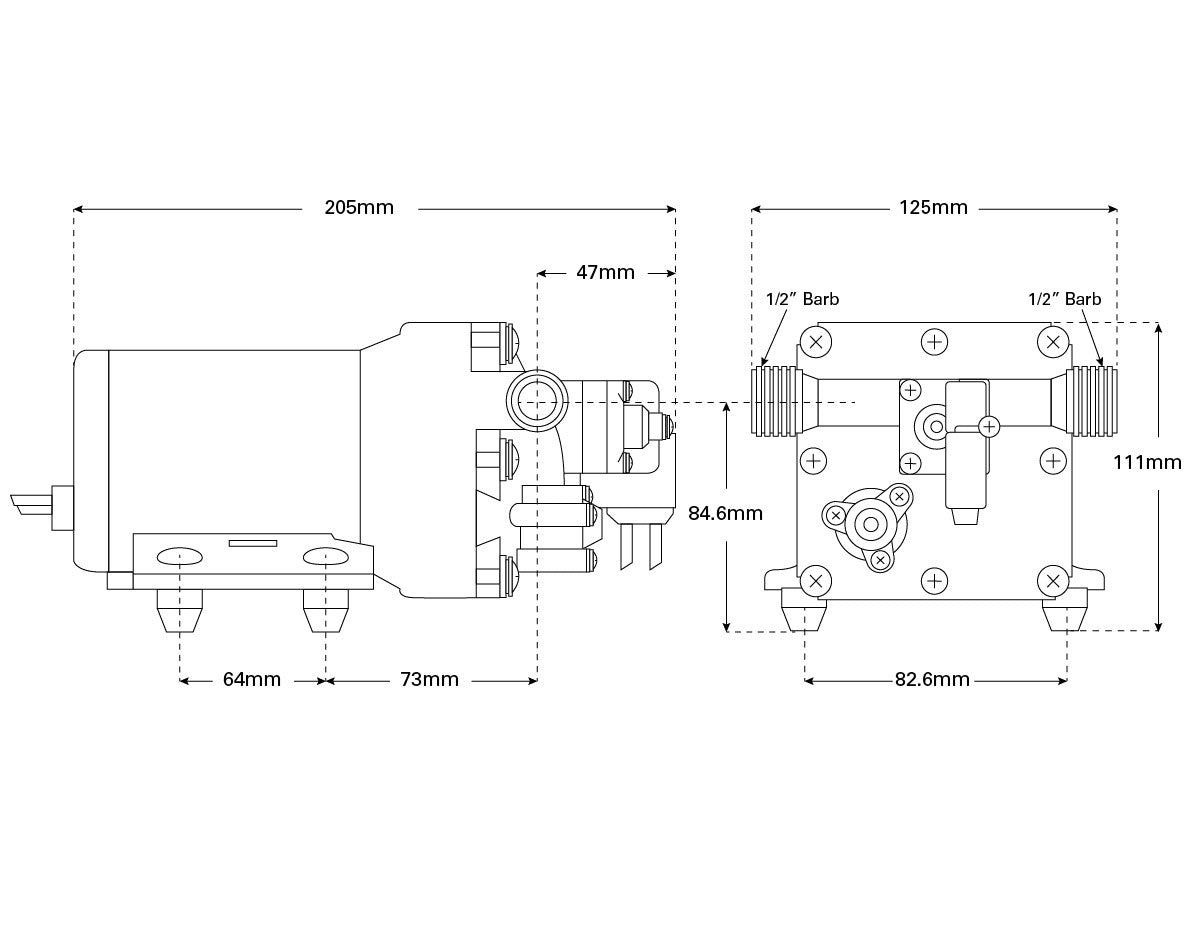 Shurflo F/W RV pump 3GPM 12v