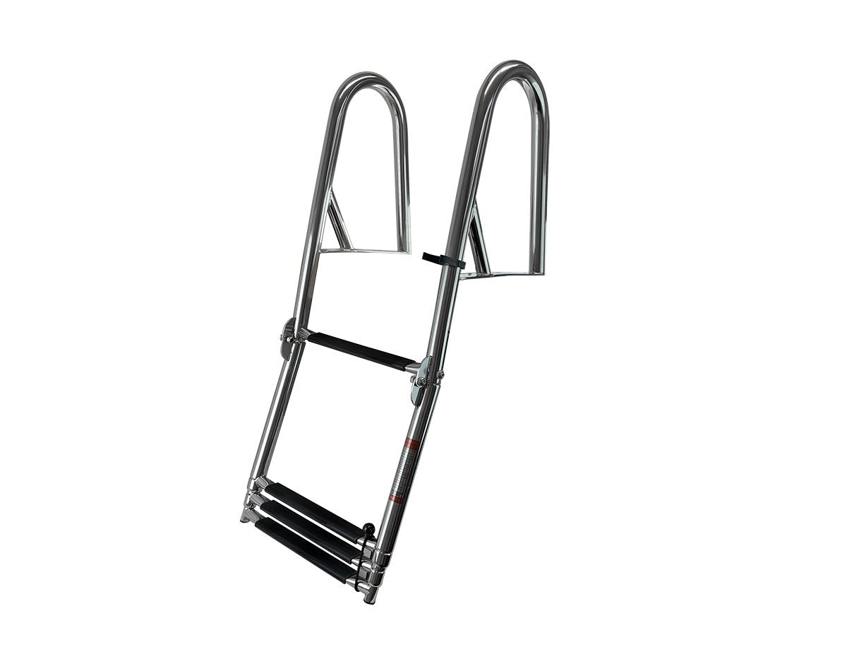 Ladder Folding Platform w/Hand Rails Tele.4-Step