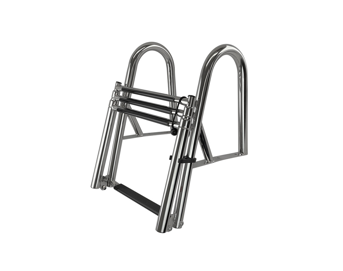 Ladder Folding Platform w/Hand Rails Tele.4-Step