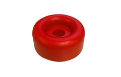 Roller End Cap Red High Density Polyethylene 70x28x13mm