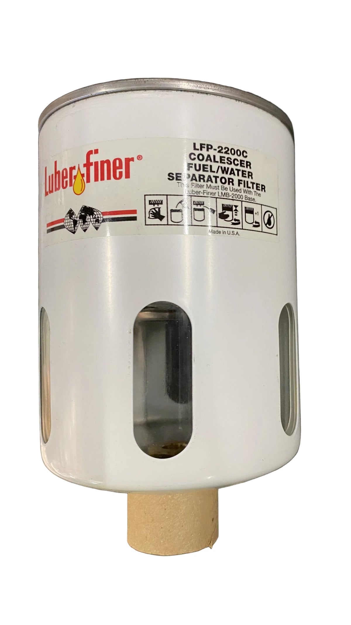 LFP2200C Luber-Finer Fuel/Water Separator Spin-on with Drain