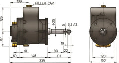 VETUS Pump unit type MTP089 (incl. tubing connectors Ø 18 mm) MTP089B