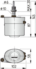 VETUS Wiper motor set, incl. wiper motor, arm and blade. 12 V ORW12SET