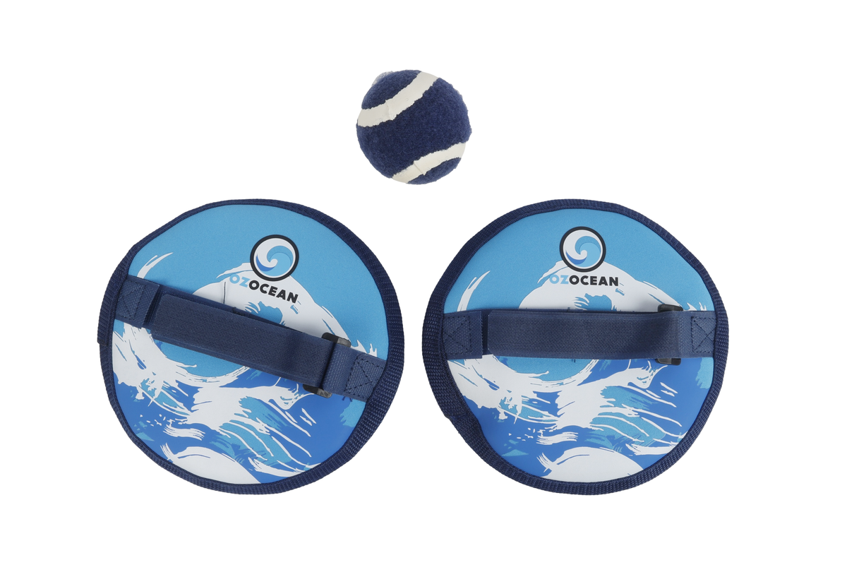 OzOcean 3pc Neoprene Beach Ball and Catch Set 18cm Ages 3+